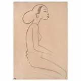 Miguel Covarrubias, Sin título (Balinesa de perfil)