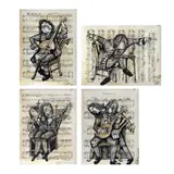Ricardo Pollman, Untitled, Tinta sobre partitura