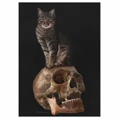 Soy un gato (Homenaje a Natsume Söseki) by Héctor Javier Ramírez, 2016, Óleo sobre tela, offered Jun 2023