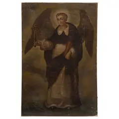San Vicente Ferrer, MÉXICO, SIGLO XIX, Óleo sobre tela adherida a tabla