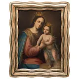 Virgen del Refugio, MÉXICO, PRIMERA MITAD DEL SIGLO XIX, Óleo sobre tela
