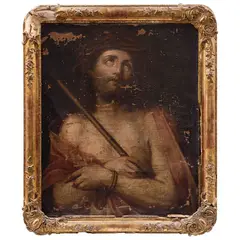 Cristo, MÉXICO, SIGLO XIX, Óleo sobre tela