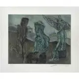 Untitled by Jose Luis Cuevas, Grabado al aguatinta 87 / 100, offered Jun 2023