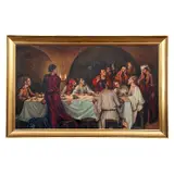 Anónimo, La Última Cena, Óleo sobre madera