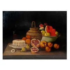Bodegón by Anónimo, Óleo sobre lienzo sobre madera, offered Jun 2023