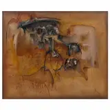 Manuel Felguérez, Monólogo, Óleo y mixta sobre tela