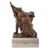 Fundadores de Nuevo Laredo by Francisco Zúñiga, Escultura en bronce en base de ónix, offered May 2023