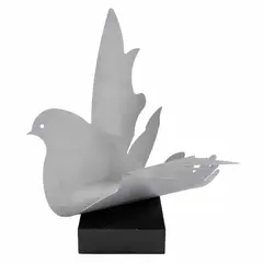 Paloma by Ángela Gurría, 2016, Escultura en placa de acero en base de mármol 1 / 5, offered May 2023