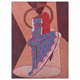 Rodolfo Nieto, Bailarina de flamenco, Óleo sobre tela