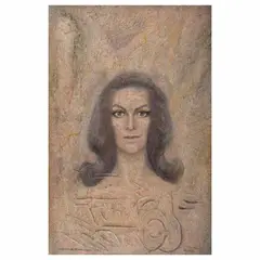 Adolfo Best Maugard, María Félix, 1953, Mixta sobre masonite