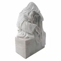 Figura que se esconde tras el advenimiento de su propia luz by Santiago Carbonell, Escultura en mármol, offered May 2023