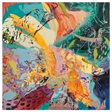 Aideé de León, La transformación de la materia no. 5, 2016, Óleo y acrílico sobre tela
