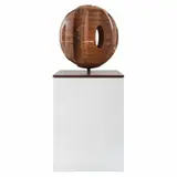 Fernando Pacheco, Tzalam 4, 2017, Escultura tallada en madera de tzalam en base de madera
