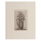 Alberto Durero, Saint Simon, 1523, Grabado al buril sin número de tiraje
