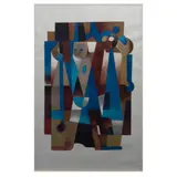Carlos Mérida, La dama de la esmeralda, Serigrafía 97 / 100