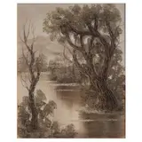 Sergio Bravo Hidalgo, Paisaje con lago