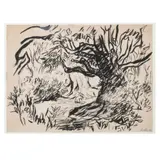 Fernando Castro Pacheco, Paisaje #4, Tinta china sobre papel