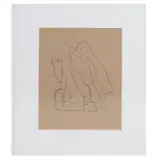Jose Luis Cuevas, Untitled, Lápiz sobre papel estraza