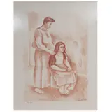 Peinando a la niña by Raúl Anguiano, Litografía VIII / XX, offered May 2023