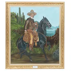 Charro mexicano by Juan Pablo Haghenbeck, Óleo sobre tela, offered May 2023