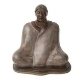 MEDITACIÓN by Miguel Ángel Macías, Bronce, patinado en color marrón, offered May 2023