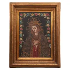 Virgen by Anónimo, Óleo sobre tela, offered Apr 2023