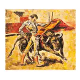 Epifanio Ortega, Escena taurina, 1964, Óleo sobre tela