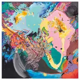 Aideé de León, La transformación de la materia no. 3, 2016, Óleo y acrílico sobre tela