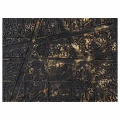 Adán Paredes, Untitled, Cerámica a la alta temperatura sobre madera