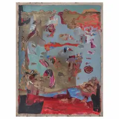 Mariló Carral, Recuerdos venideros, 1996, Óleo sobre papel sobre tela