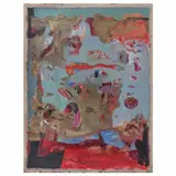 Mariló Carral, Recuerdos venideros, 1996, Óleo sobre papel sobre tela