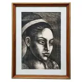 Raúl Anguiano, Sin título (retrato de mujer)