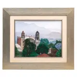 Efrén Cisneros García, Sin título (vista), Óleo sobre tela