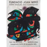 Cartel para la exposición de la Inauguración de la Fundació Joan Miró by Joan Miró, 1976, Litografía sin número de tiraje, offered Mar 2023