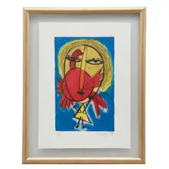 L'oiseau dans la tête by Guillaume Cornelis van Beverloo Corneille, 1997, Litografía 2 / 30, offered Mar 2023
