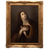 María Magdalena, MÉXICO, SIGLO XIX, Óleo sobre tela