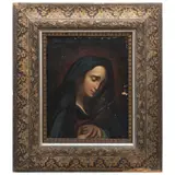 Virgen Dolorosa, MÉXICO, SIGLO XIX, Óleo sobre tela