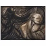Arnold Belkin, Hombre y mujer, 1959, Óleo sobre tela