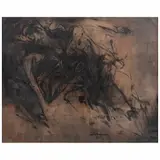 Luis Nishizawa, Untitled, Tinta sobre papel sobre madera