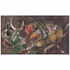 Rubén Leyva, Untitled, Óleo y arenas sobre tela