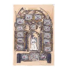 Sin título (altar) by Carmen Parra, Serigrafía sin número de tiraje, offered Feb 2023