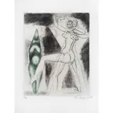 Raúl Anguiano, Untitled, Grabado al aguafuerte P / A
