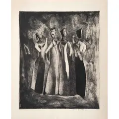 Lola Cueto, Untitled, Grabado al aguafuerte y aguatinta sin número de tiraje