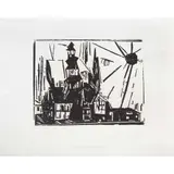 Lyonel Feininger, Troisted, 1919, Xilografía sin número de tiraje