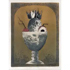 Pilar Castañeda, Copa de frutos, Grabado y gofrado 12 / 50
