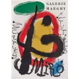 Cartel para la exposición "Peintures Murales" by Joan Miró, 1961, Litografía sin número de tiraje, offered Jan 2023