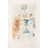 The Kiss, de la carpeta Song of Songs by Salvador Dalí, 1971, Grabado al aguafuerte 185 / 250, offered Jan 2023