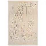 L'Adoubement de Lancelot, de la carpeta La Quête du Graal by Salvador Dalí, 1975, Grabado al aguafuerte y punta seca 3 / 249, offered Jan 2023