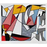 Roy Lichtenstein, Sailboats, 1973, Serigrafía sin número de tiraje
