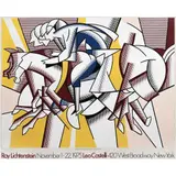 Roy Lichtenstein, The red horseman, 1975, Litografía offset sin número de tiraje